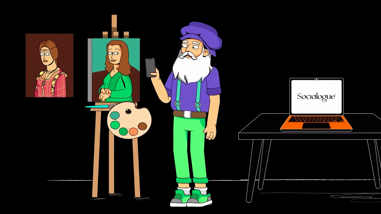 Animated video clip for NFT platform